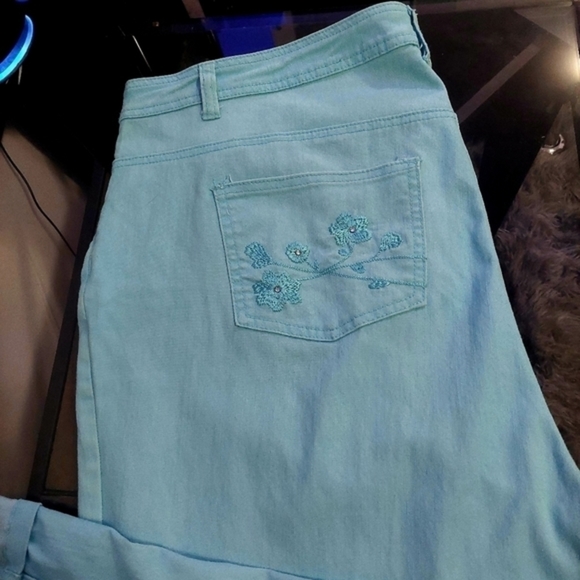 PENMANS Plus Light Blue Floral Jeans Womens Size 20 - Picture 6 of 8